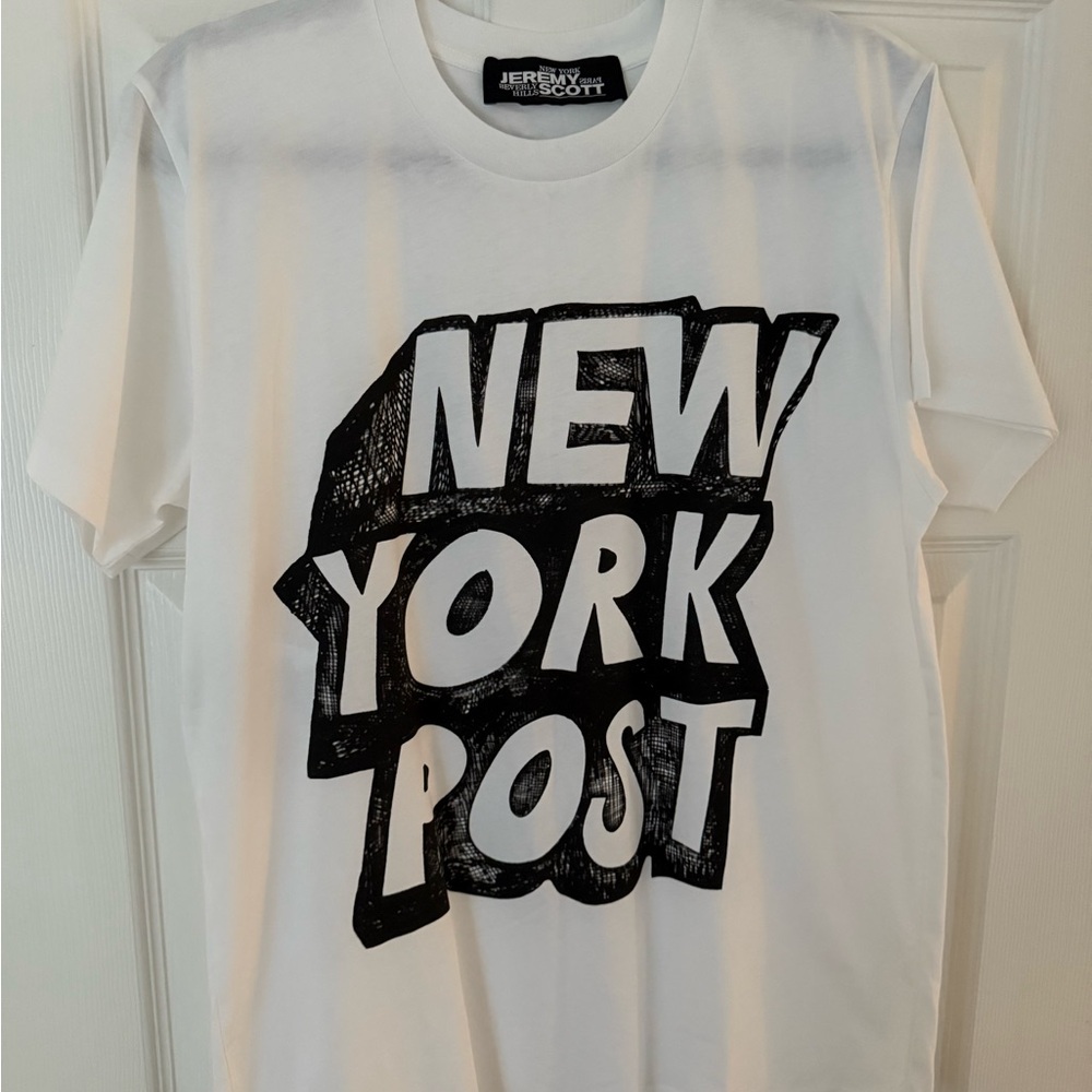 Jeremy Scott White Cotton Tee